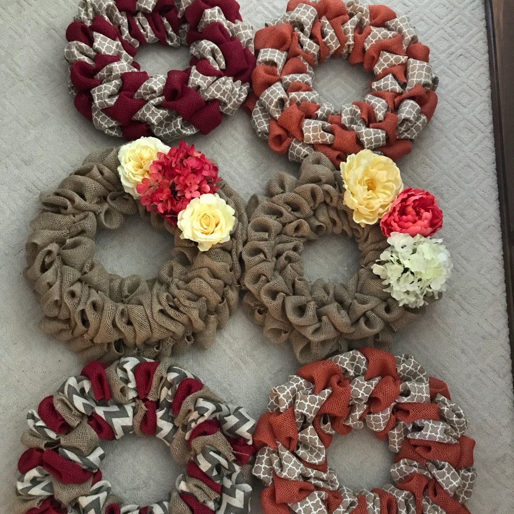 Burlap wreaths